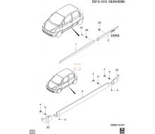MOLDING AW/ARCH,RR