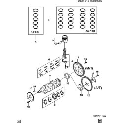93742707-BEARING SET-CONN ROD (STD)
