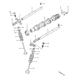12860A78B00-000 - SHAFT COMP-INTK ROCKER AR
