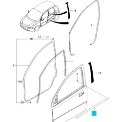96541722 - MOLDING A-OTR CHANNEL,FRT