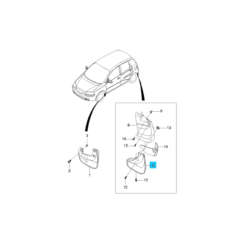 96543161 - GUARD A-MUD,RR 96543161 - GUARD A-MUD,RR