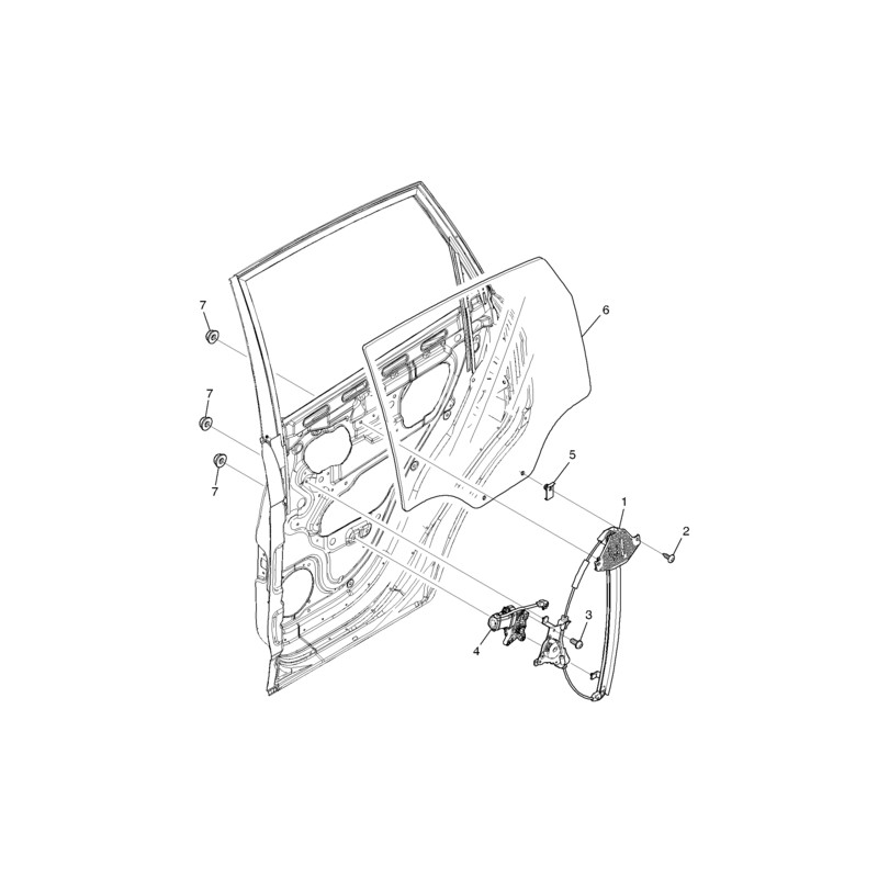 96624294 - WINDOW,FRT S/D 96624294 - WINDOW,FRT S/D