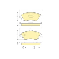 1605974-BRAKE PAD - SET, FRONT
