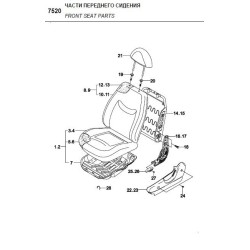 RECLINER A-FRONT SEAT,R