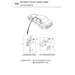 96163991 - GRIP-OUTSIDE MIRROR
