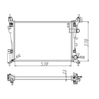 58040 - RADIATOR, ENGINE COOLING