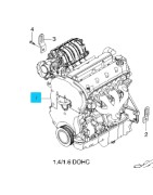 ENGINE-4 CYL 1.4 DOHC MPI